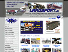 Tablet Screenshot of landsport.com